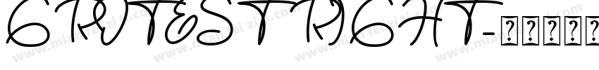 GROTEST RIGHT字体转换